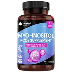 Myo-Inositol PCOS Capsules + Folic Acid B12 & Chromium Vegan