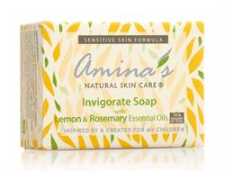 Organic Invigorate Soap Lemon and Rosemary 130g