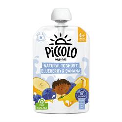 Piccolo Organic Natural Yoghurt Blueberry & Banana Stage 1 100g