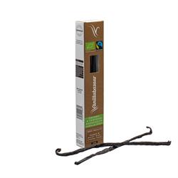 Vanillabazaar Organic and Fairtrade Madagascan Vanilla Pods 2 Pods