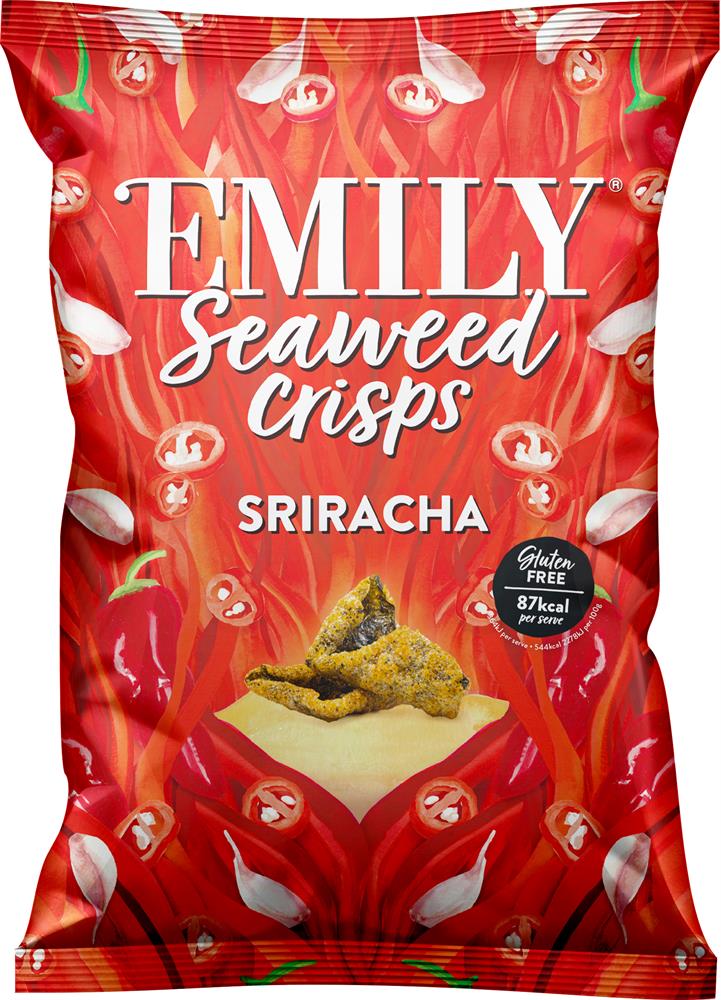EMILY Seaweed Crisps Sriracha Sharing 50g