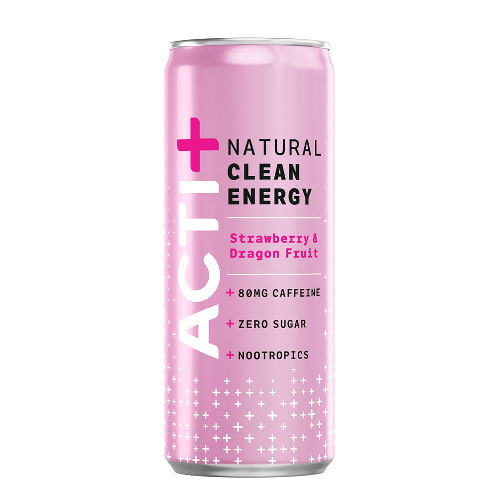 Acti+ Strawberry & Dragon Fruit Natural Clean Energy Drink 250ml