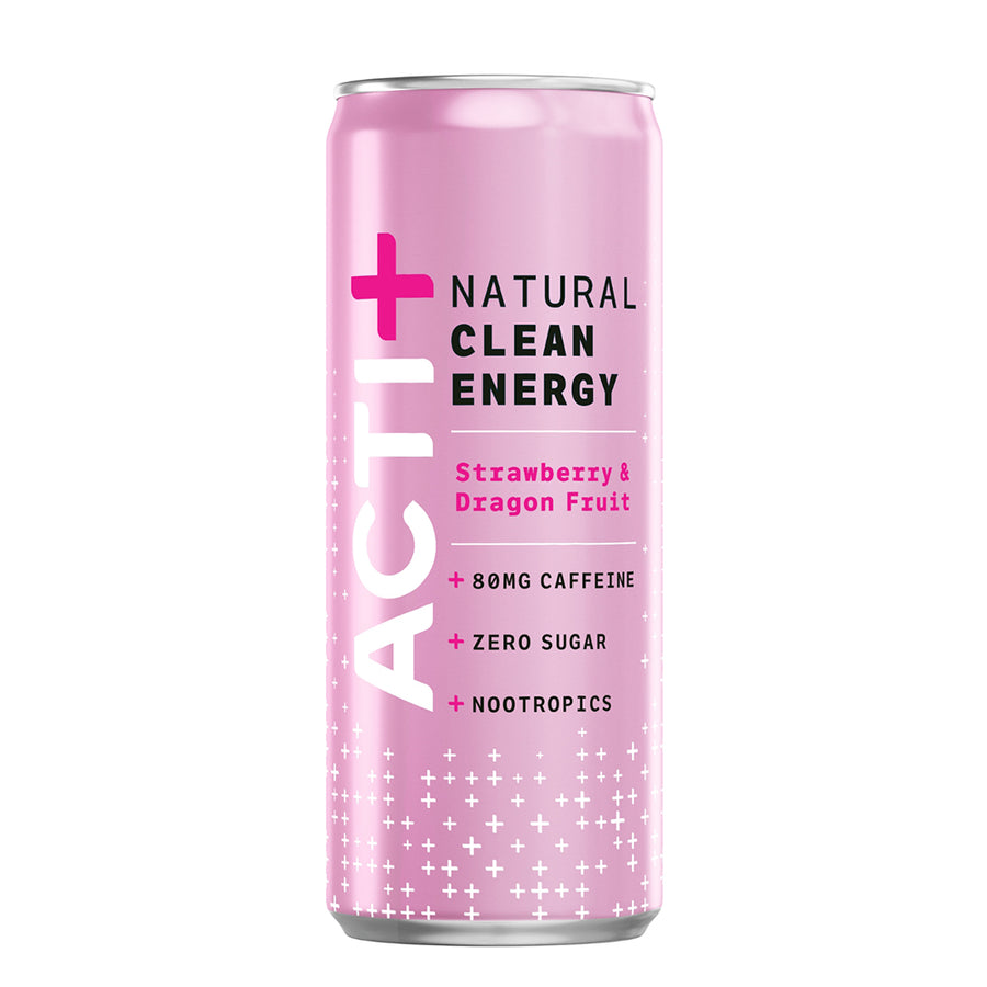 Acti+ Strawberry & Dragon Fruit Natural Clean Energy Drink 250ml