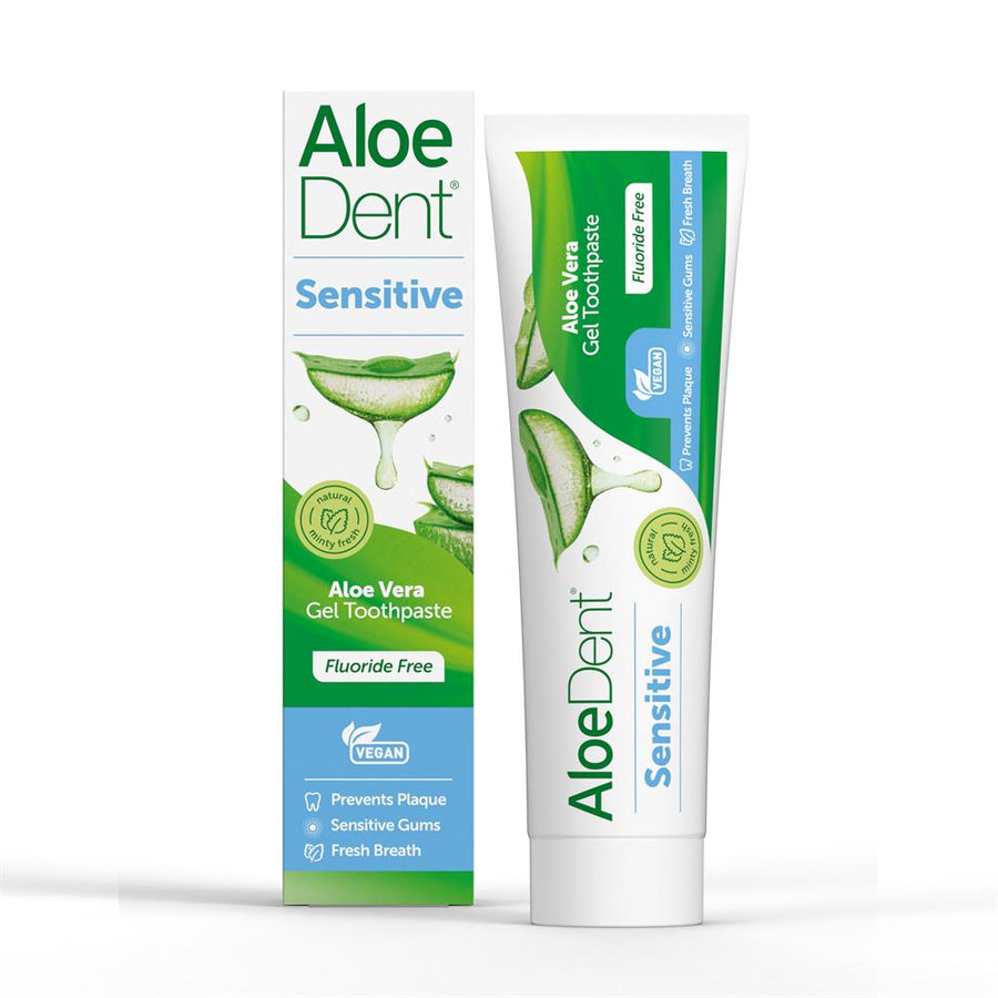 Aloe Dent Sensitive Aloe Vera Gel Toothpaste Fluoride Free