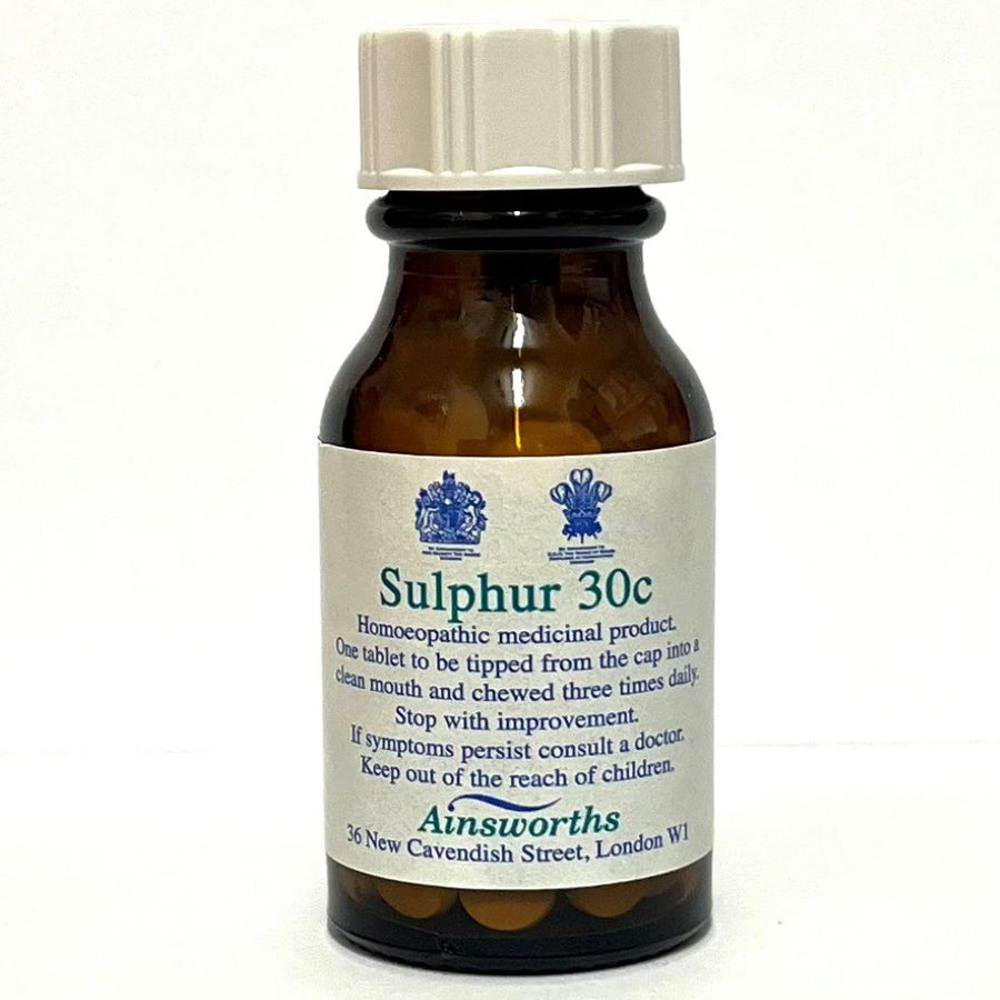 Sulphur 30C Single Counter Remedy 120 tabs