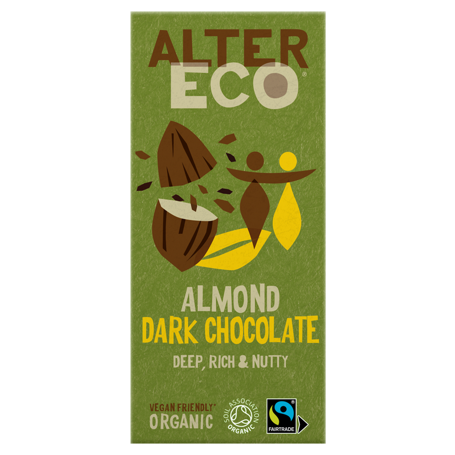 AlterEco Organic Dark Chocolate with Almond 100g