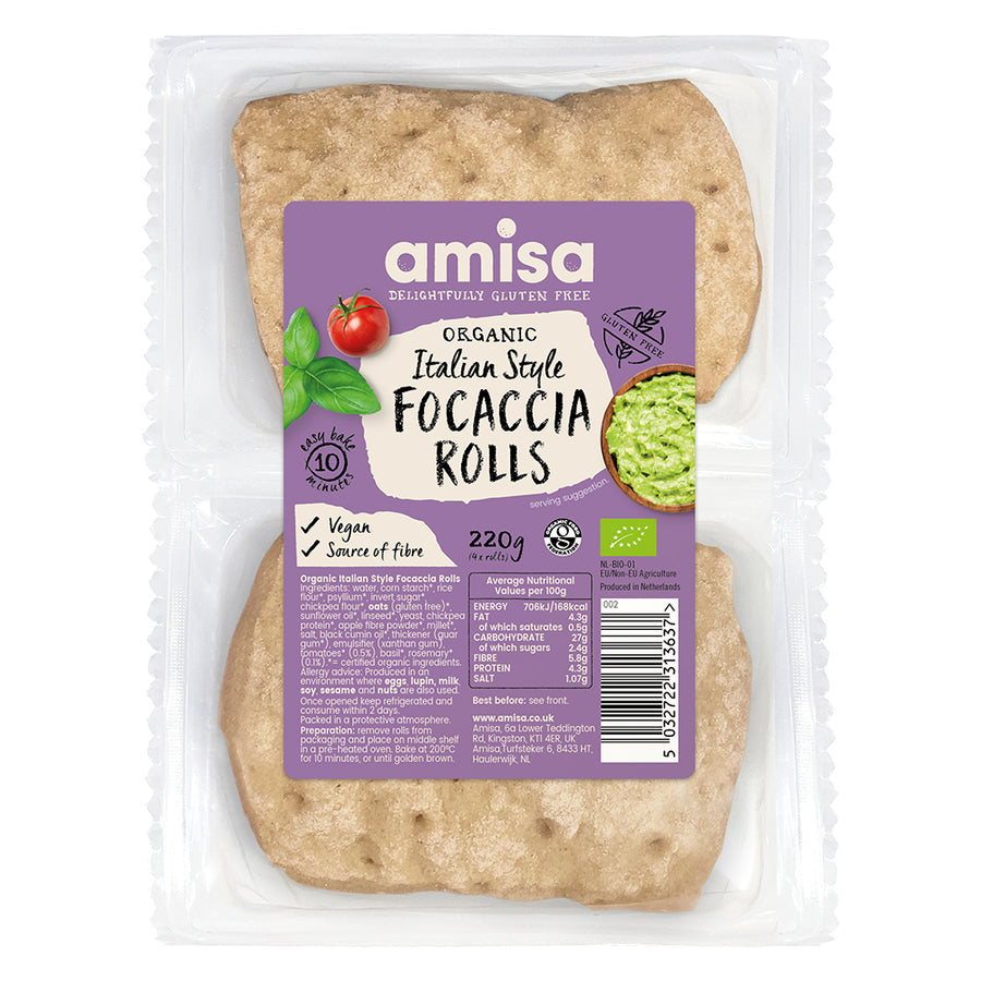 Classic Italian Style Gluten Free Bread Rolls 220g