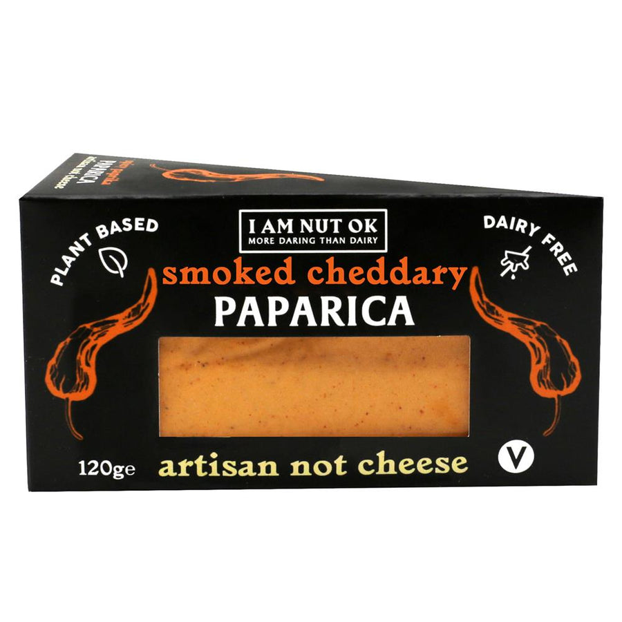 Paparica - Smoked Cheddar Vegan Fermented Cashew Cheese 120g