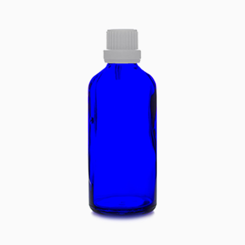100ml blue glass bottle