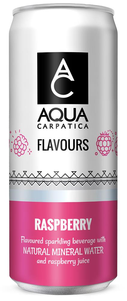Flavoured Sparkling Mineral Water Raspberry 330ml