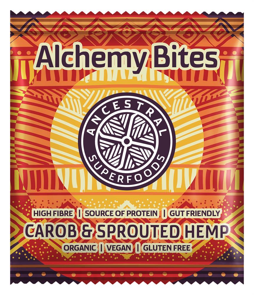 Alchemy Bites Carob & Sprouted Hemp 40g