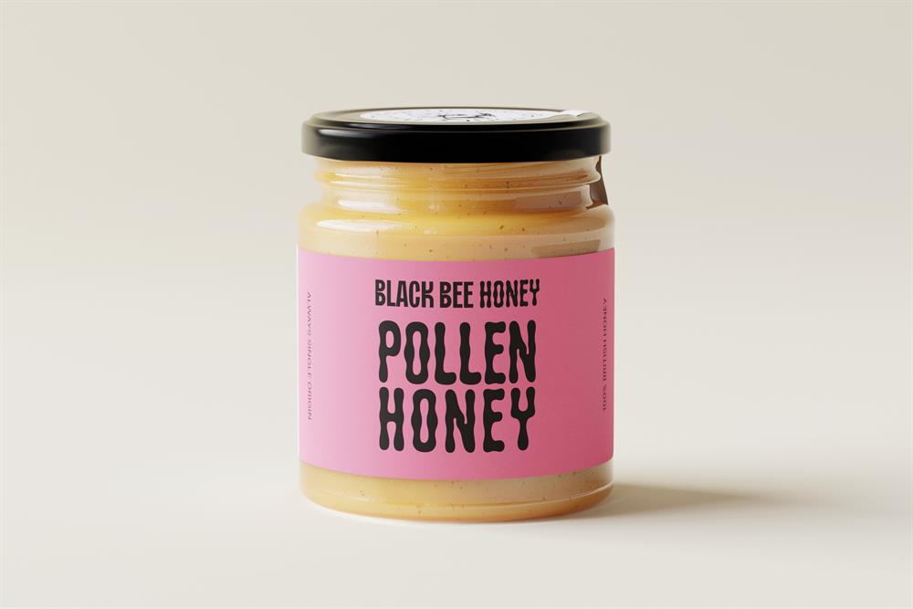 Black Bee Honey Honey + Pollen 227g