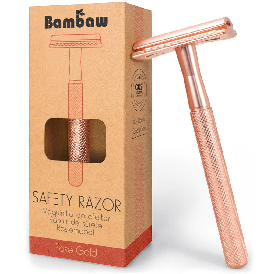 Bambaw | Metal safety razor | Rose gold