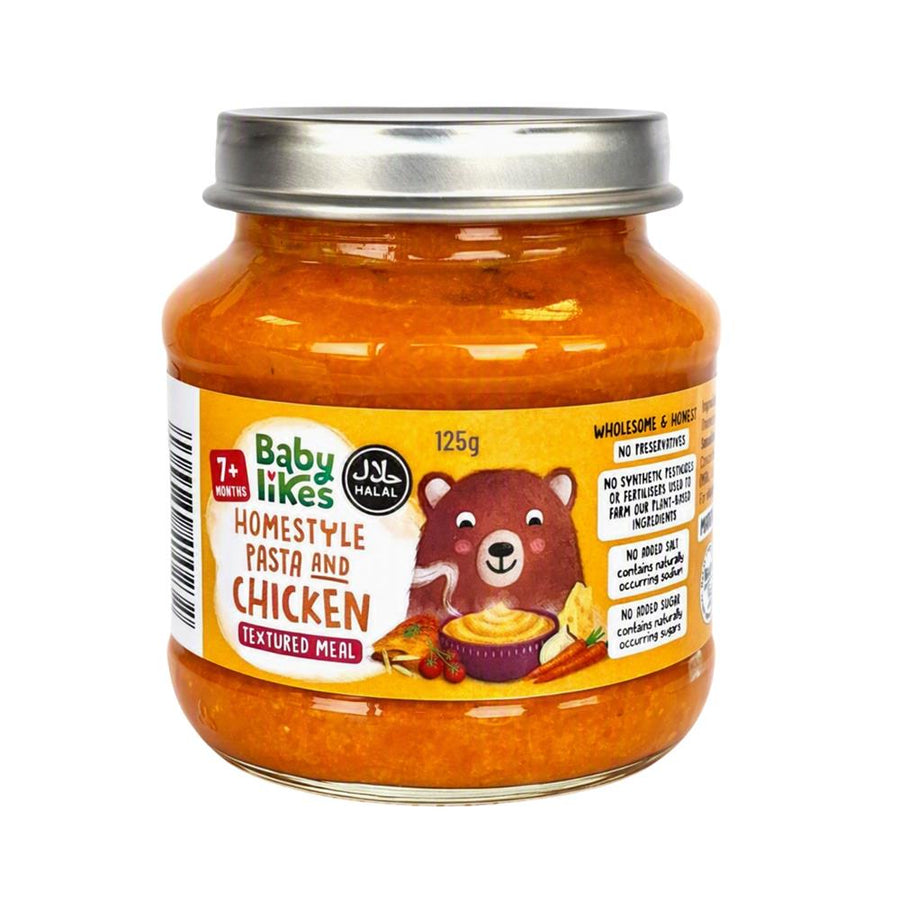 Homestyle Pasta and Chicken - Halal Baby Food 7 months plus+ 125g