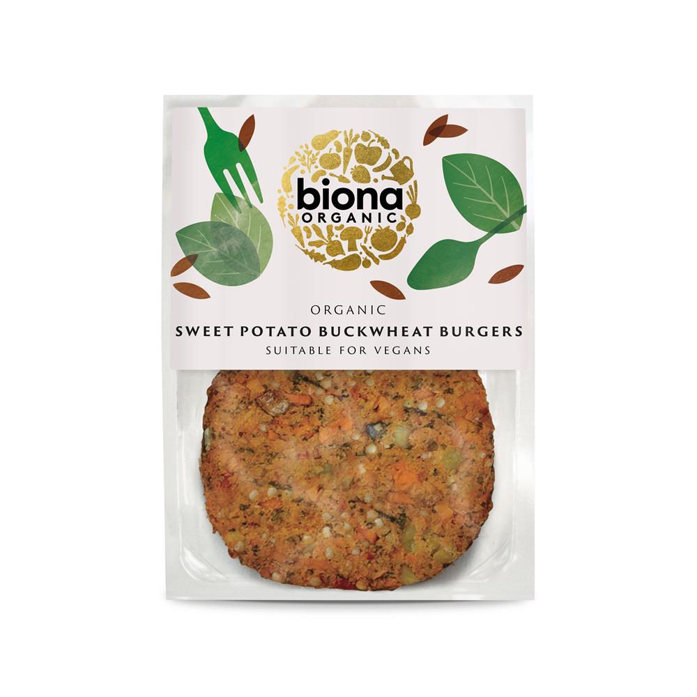 Organic Sweet Potato and Buckwheat Burgers 160g