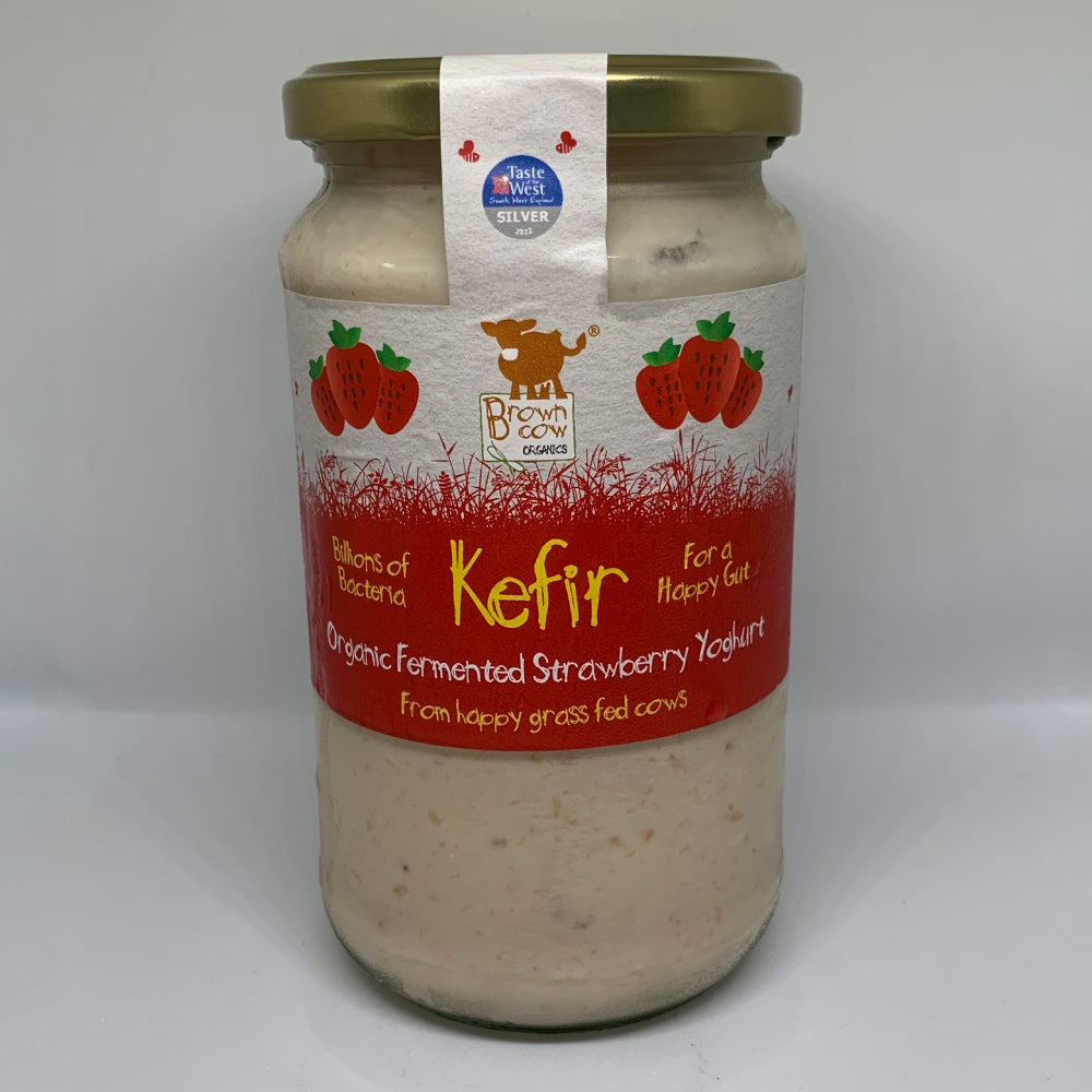 Organic Strawberry Kefir Fermented Yoghurt 450g