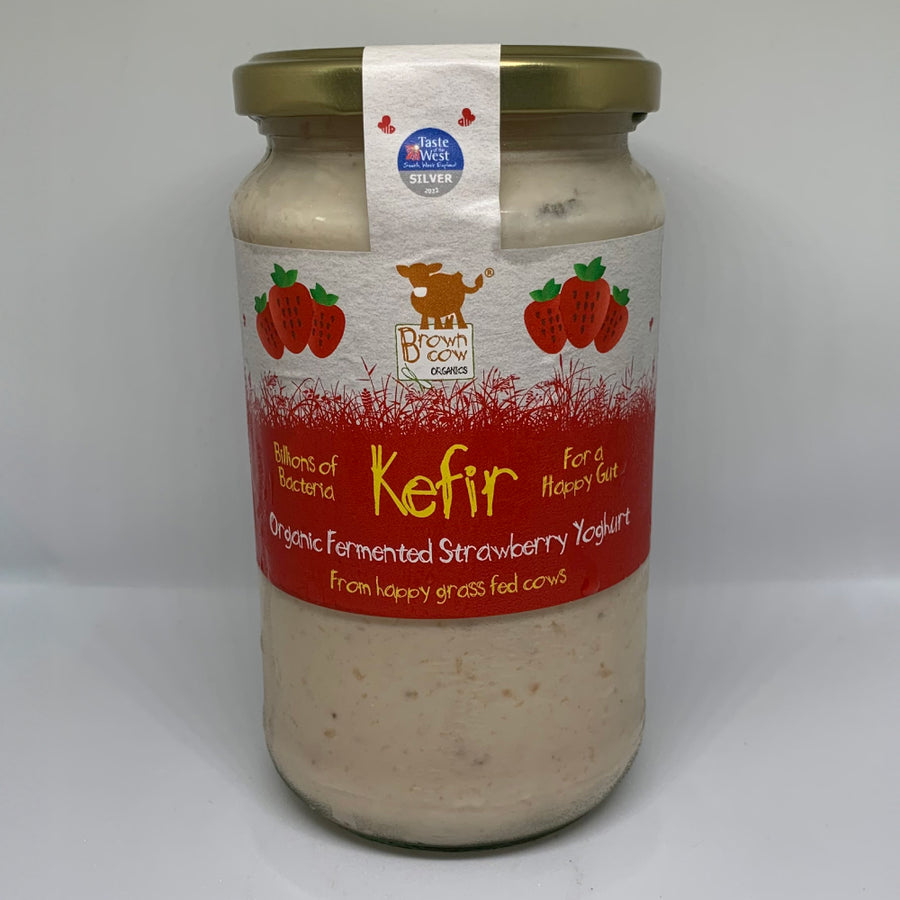 Organic Strawberry Kefir Fermented Yoghurt 450g