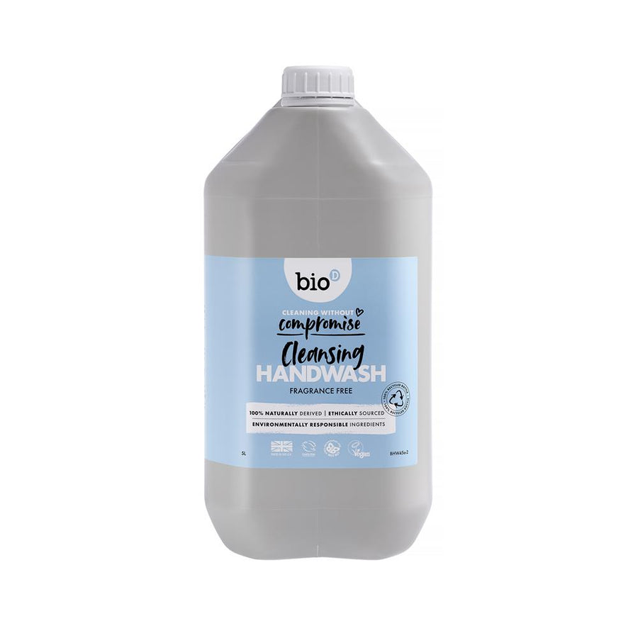 Bio-D Fragrance Free Cleansing Hand Wash 5 L