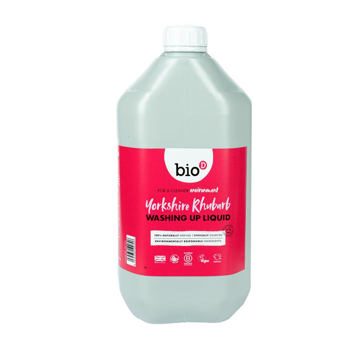 Bio-D Yorkshire Rhubarb Washing Up Liquid 5L