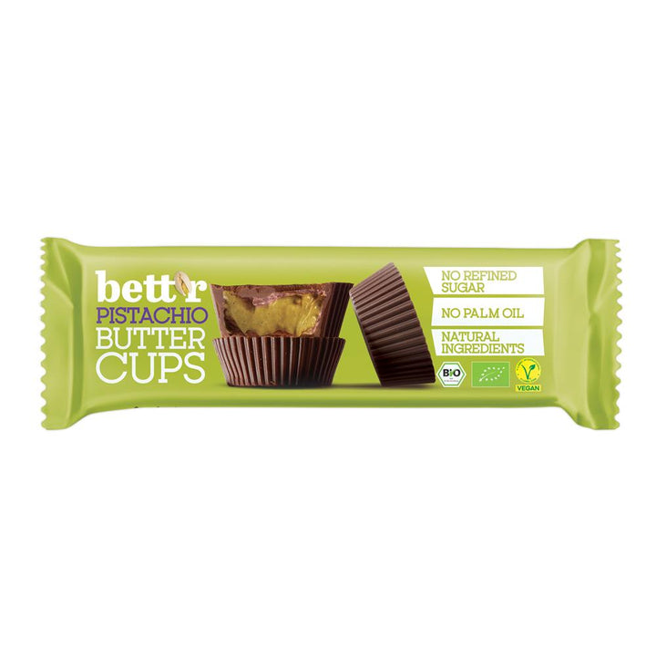 Organic Vegan Nut Butter Cups with Pistachio Cream 39g