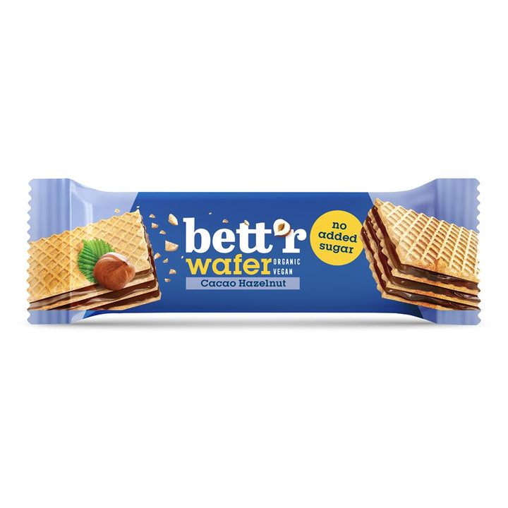 Organic No Added Sugar Wafer with Hazelnut Cacao Cream 30g