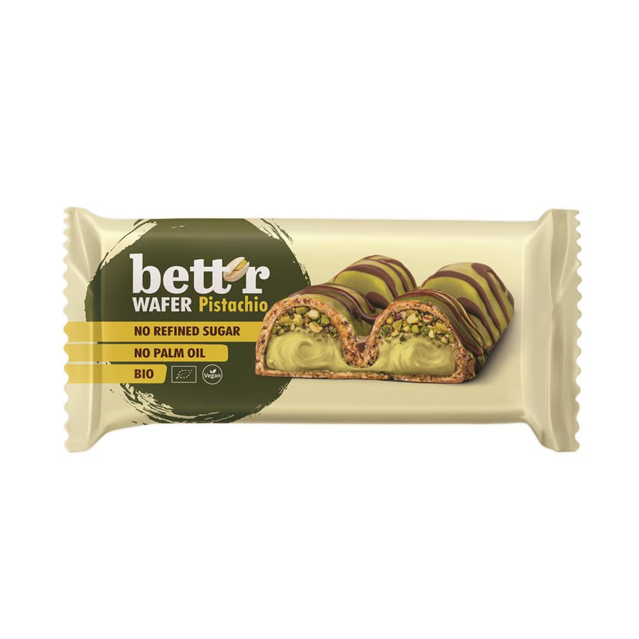 Bettr Wafer Bar with Pistachio Cream Filling 34g