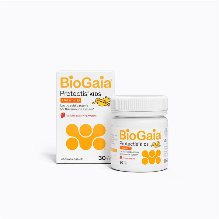 BioGaia Protectis Kids Strawberry Vit D Tablets 30's