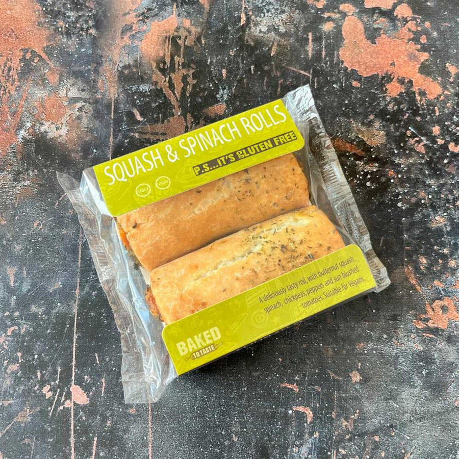 Squash & Spinach Rolls Gluten Free 185g