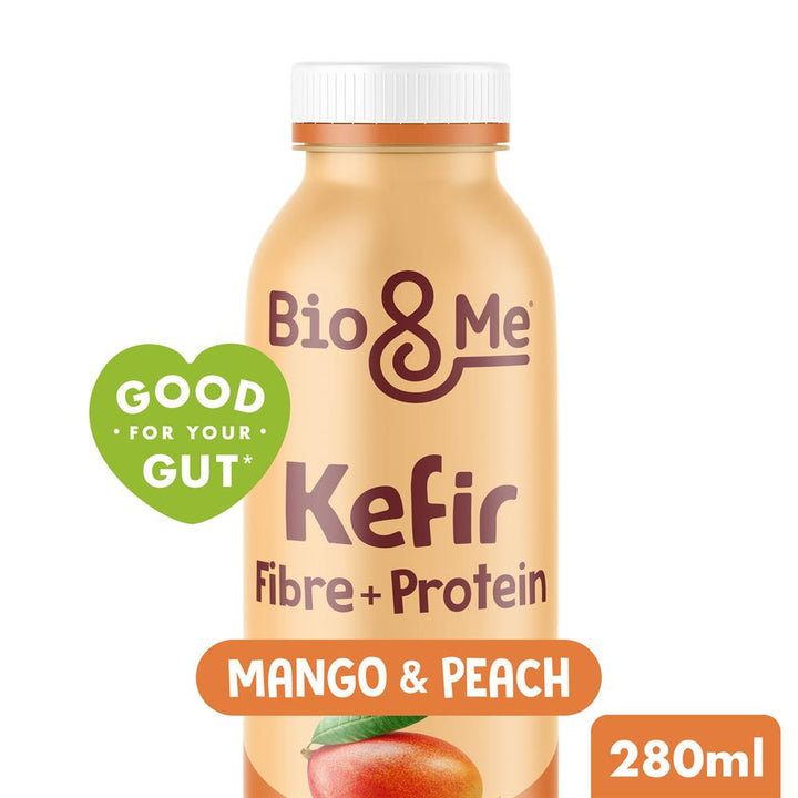 Bio&Me Mango and Peach Fibre+Protein Kefir Drink 280ml