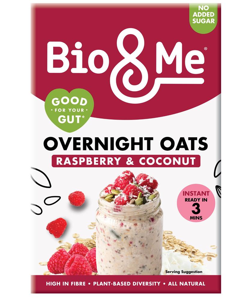 Bio&Me Raspberry & Coconut Overnight Oats 350g