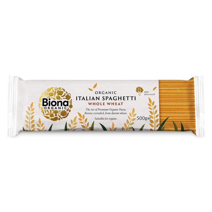 Organic Wholewheat Spaghetti Pasta 500g