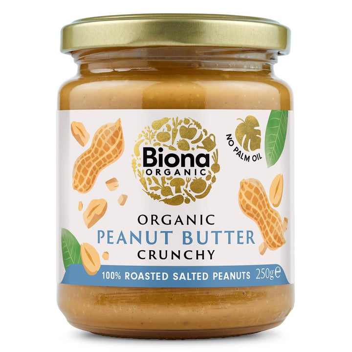 Organic Peanut Butter Crunchy With Salt 250g