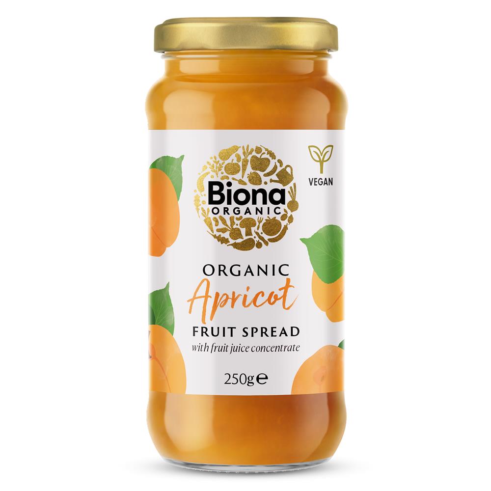 Organic Apricot Spread (sweetened with Fruit Juice) 250g