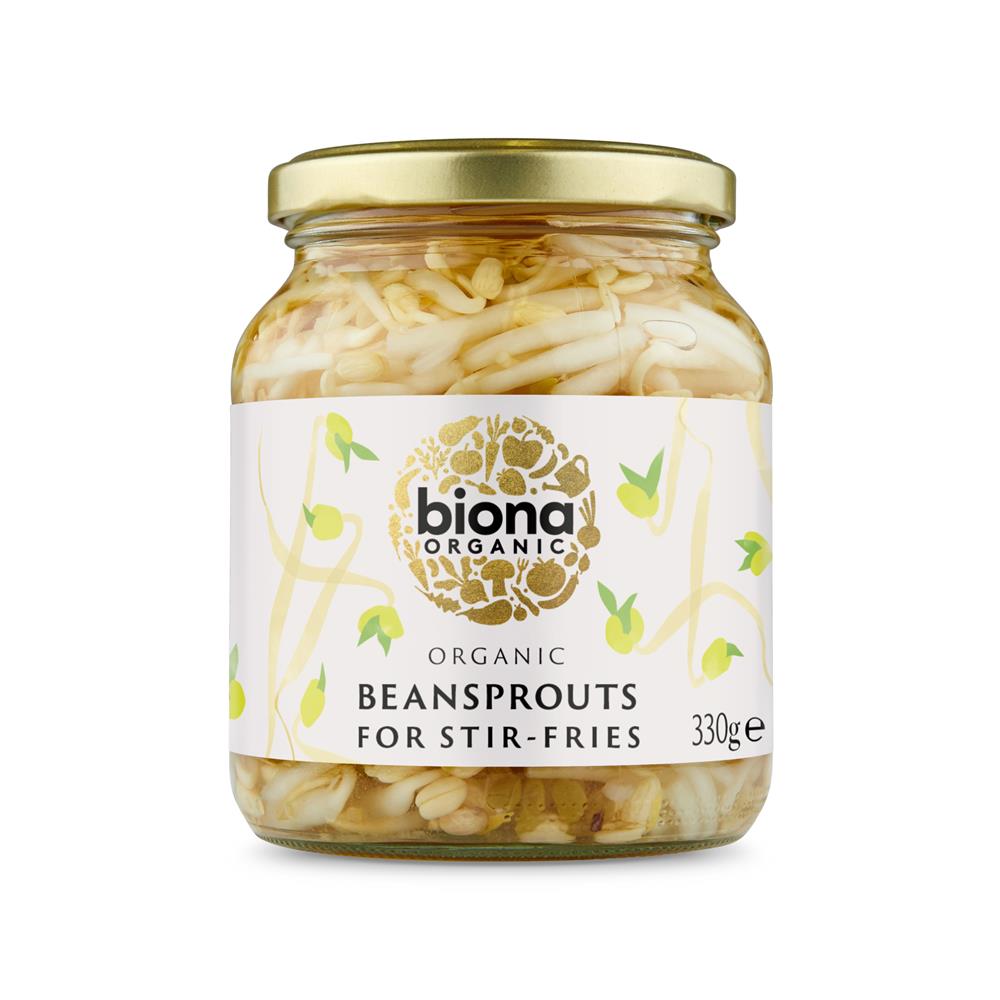 Biona Organic Bean Sprouts - in Glass Jar 330g