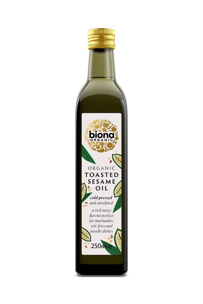 Organic Cold Pressed Toasted Sesame Oil 250ml