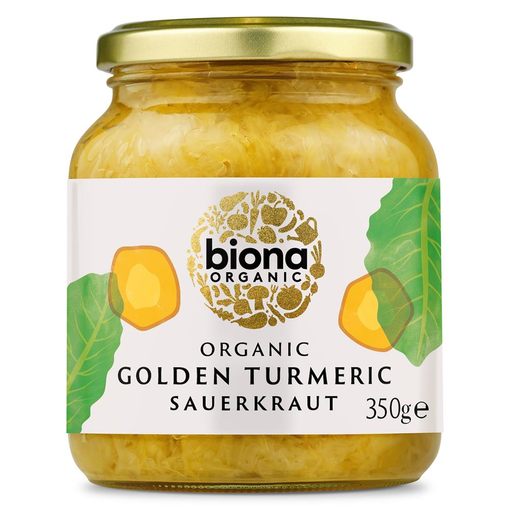 Organic Golden Turmeric Sauerkraut 350g