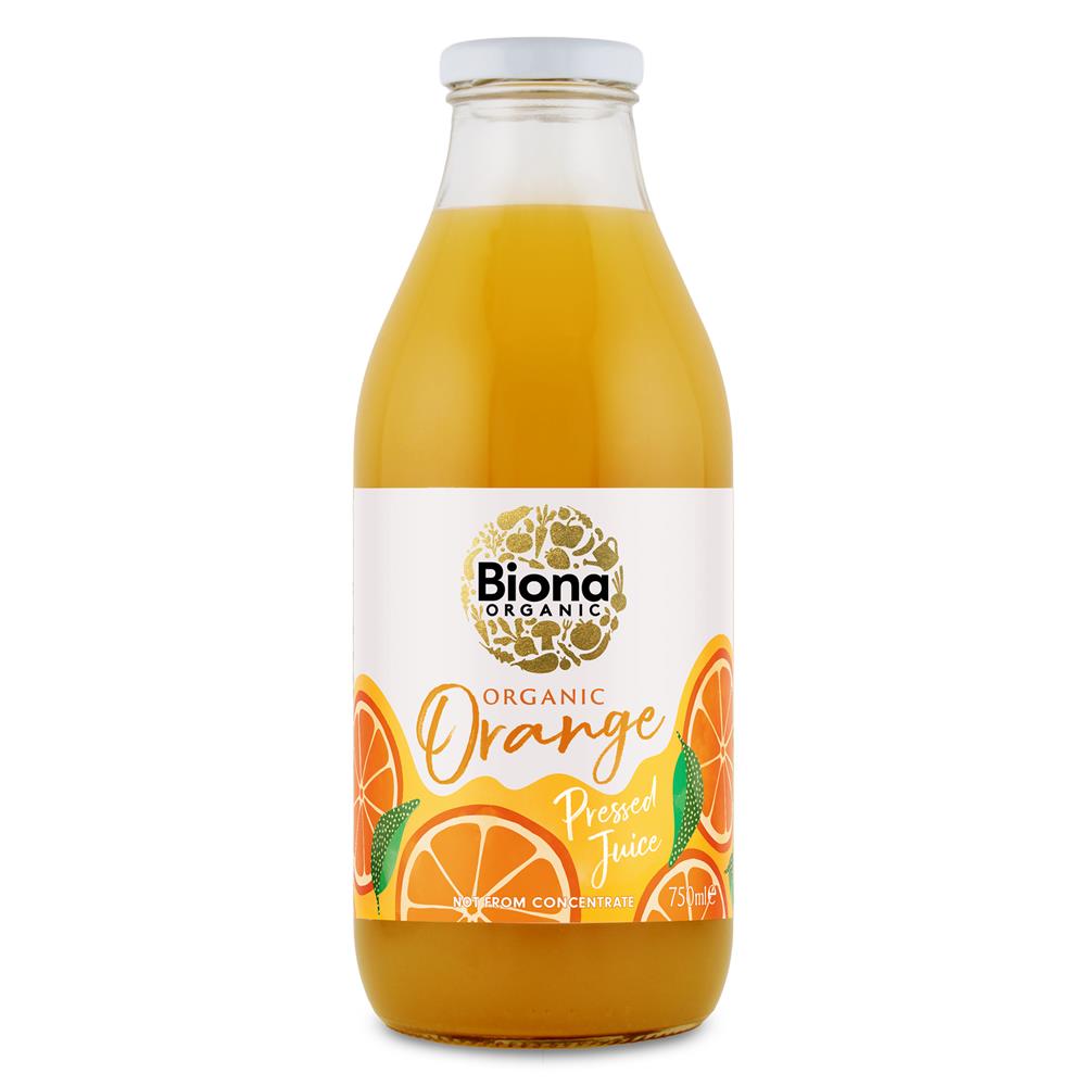 Biona Organic Orange Juice - Pressed 750ml