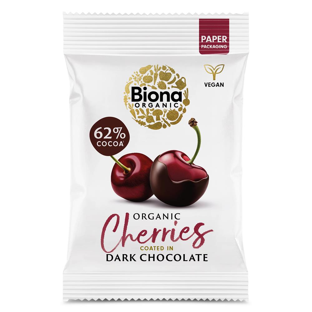 Biona Organic Dark Chocolate Cherries 45g