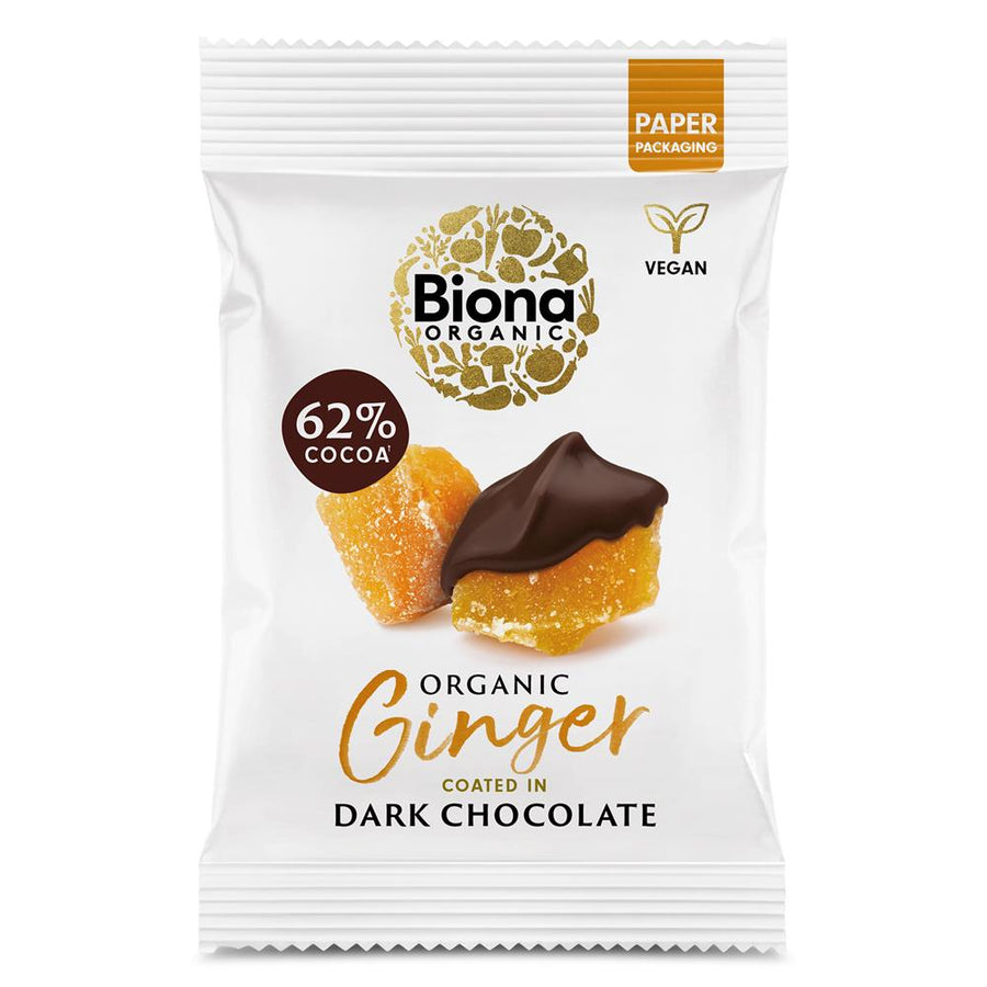 Biona Organic Dark Chocolate Ginger 60g