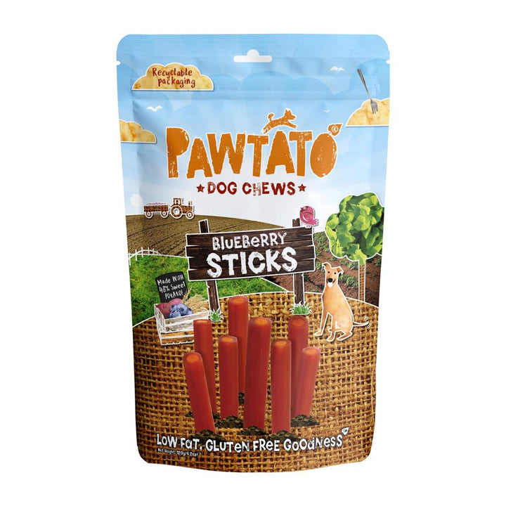 Pawtato Blueberry Sticks 120g