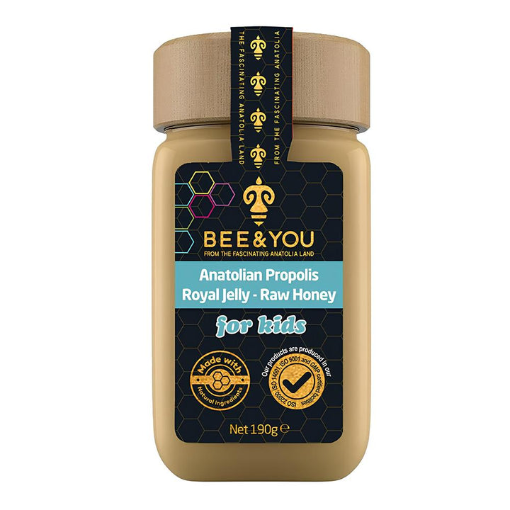 Bee&You Anatolian Propolis RoyalJelly Raw Honey for Kids Mix 190g