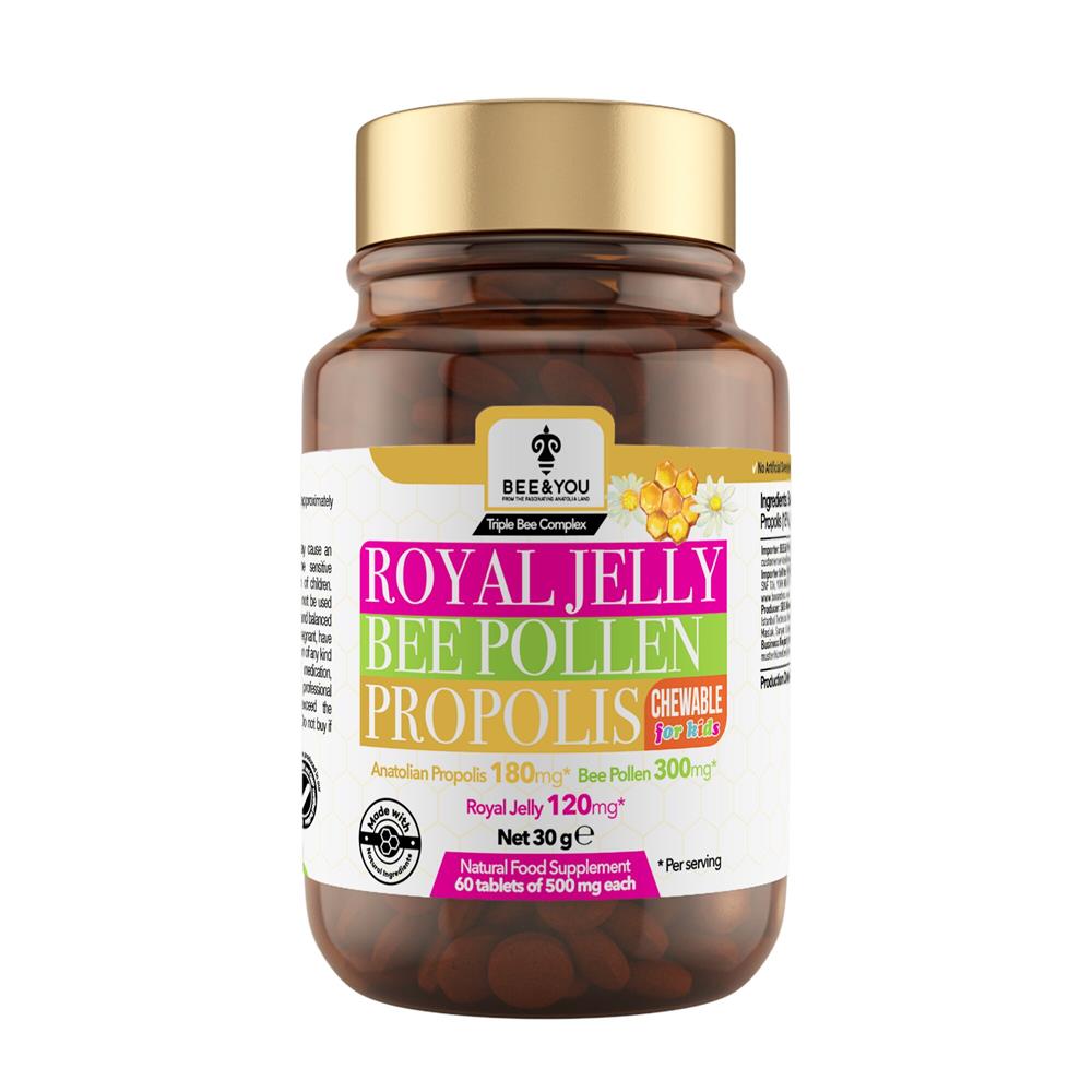Bee&You Royal Jelly Bee Pollen Propolis Chewable Kids Tablet