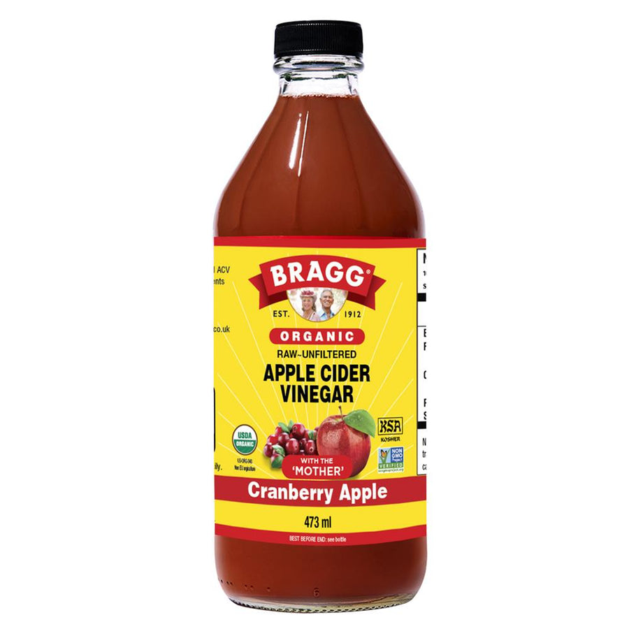 Bragg Organic Apple Cider Vinegar with Cranberry Apple 473ml