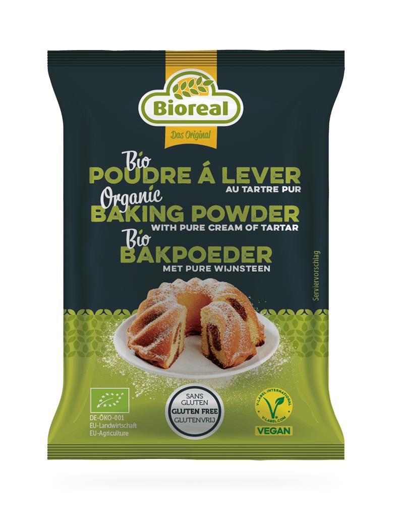BIOREAL Organic Baking Powder 3x15g
(gluten-free)