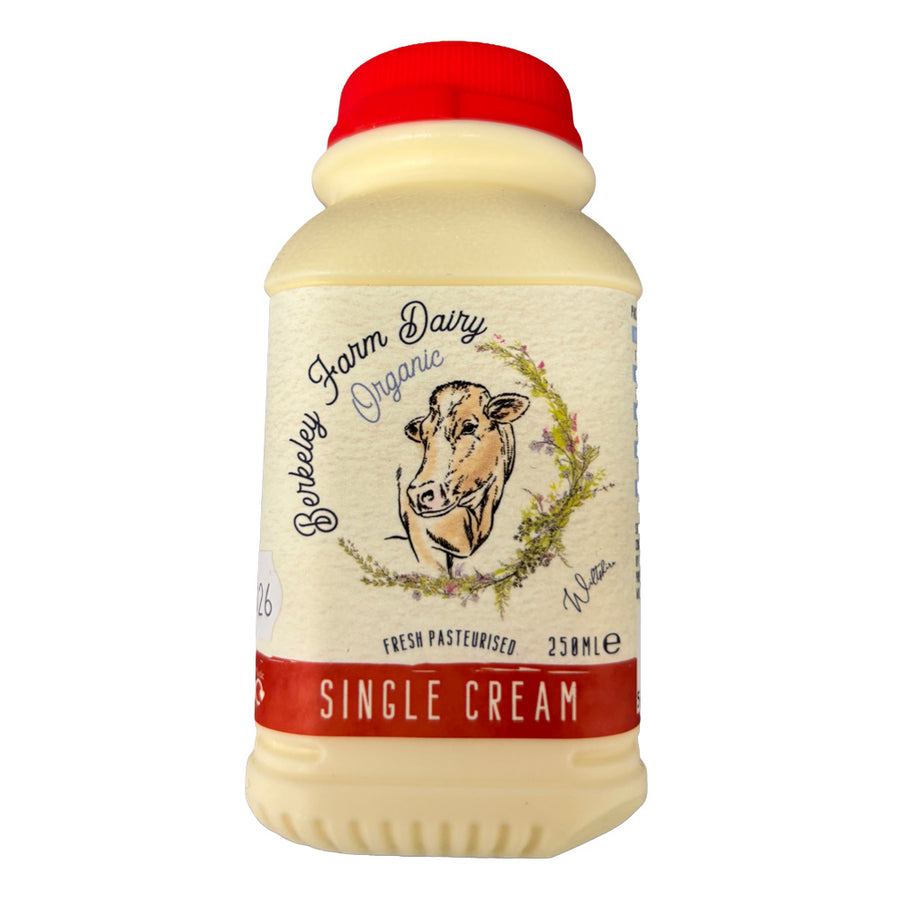 Berkeley Farm Dairy Organic Single Cream 250ml