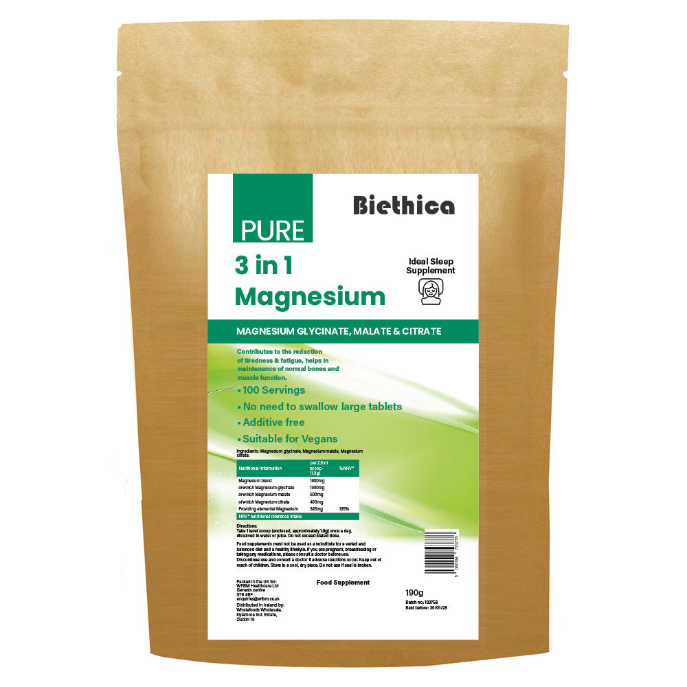 Pure 3 in 1 Magnesium Powder (ideal sleep supplement)