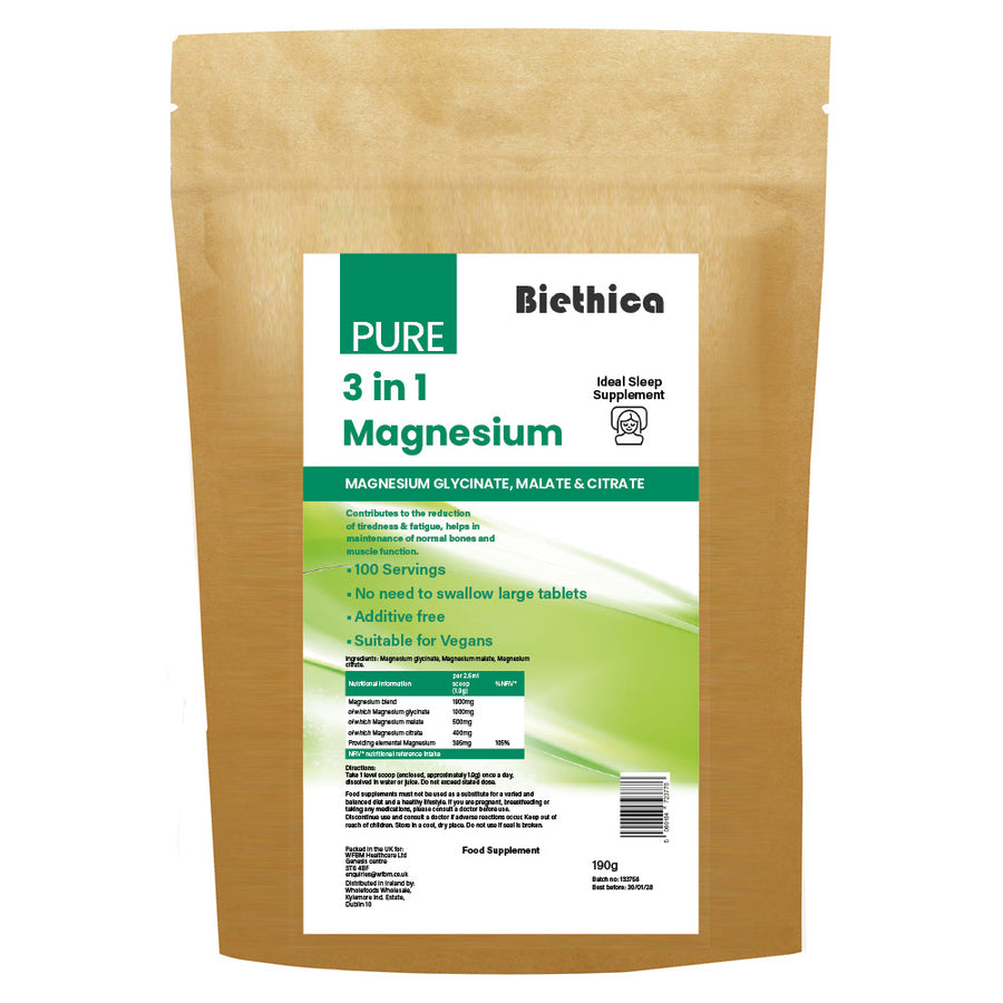Pure 3 in 1 Magnesium Powder (ideal sleep supplement)