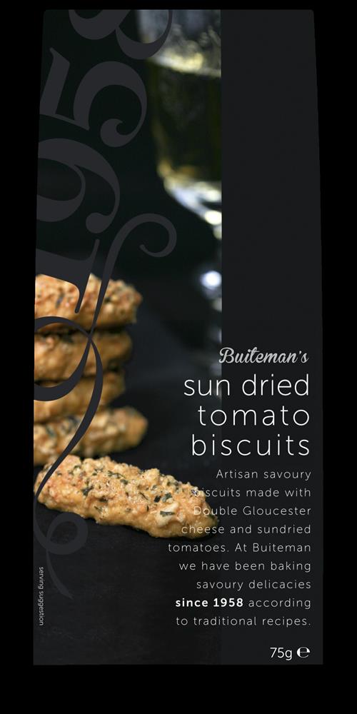 Buiteman Sun-dried Tomato & Cheese Biscuits 75g