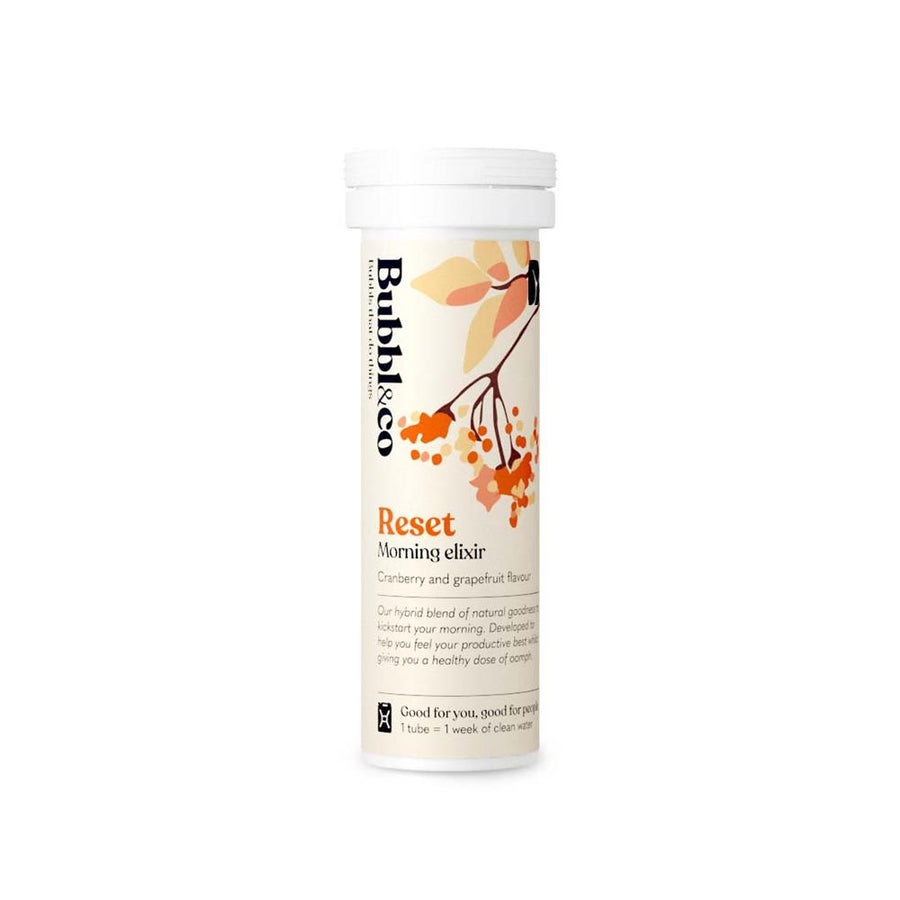 Reset Morning Elixir. 10 tablets per tube.