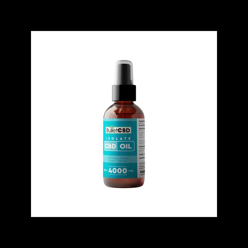 Bullet CBD 4000mg Pure CBD Isolate MCT Oil Spray - 50ml